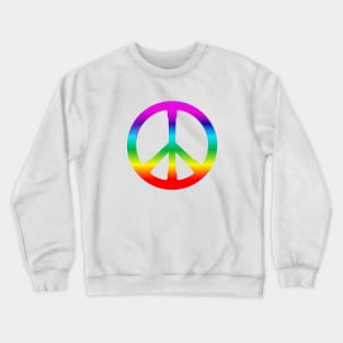 lgbt Peace Symbol Crewneck Sweatshirt